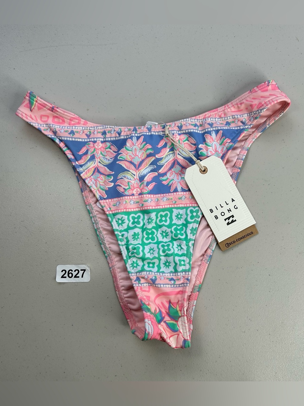 Billabong Bikini Bottom Medium Floral Multicolor Secret Paradise Havana Skimpy